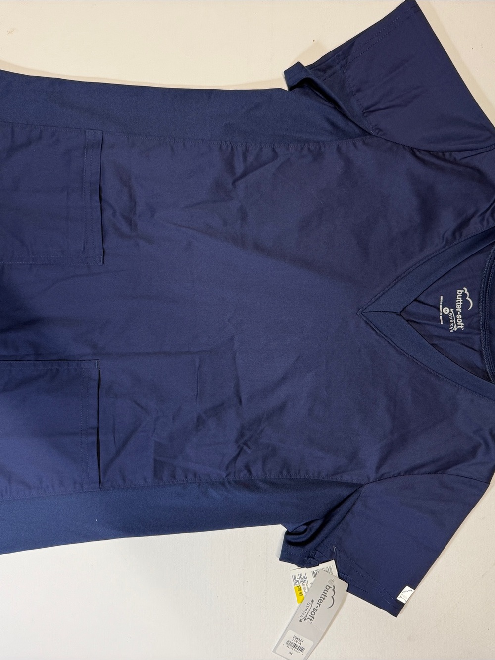 WonderWink Navy V-Neck Medical Scrub Top